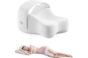 Knee & Leg Pillow for Side Sleepers - Cooling Longer Memory Foam Leg Pillow for Side Sleeping, Support Between Legs, Soothing