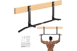 VEVOR Pull Up Bar, Wall Mounted Pull Ups, Heavy Duty Steel Upper Body Workout Bars, Chin Up Training Station, for Home Gym