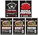 Buffalo Bills 15-Piece Beef Jerky and Beef Stick Sampler Red Christmas Stocking (15 mixed packs)