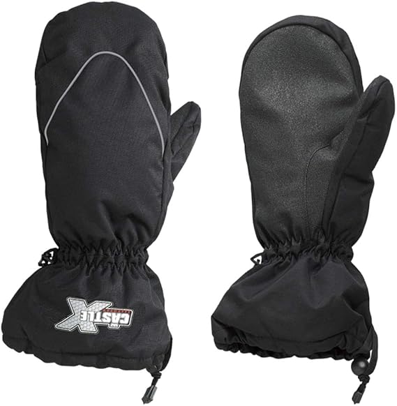 Castle X Platform Womens Snowmobile Mittens Black SML Automotive