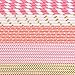 Paper Straws - 200-Pack Pink, Gold, and Peach Colored Fun Drinking Straws with Coral Stripes, Polka Dot, and Star Designs by Esdabem