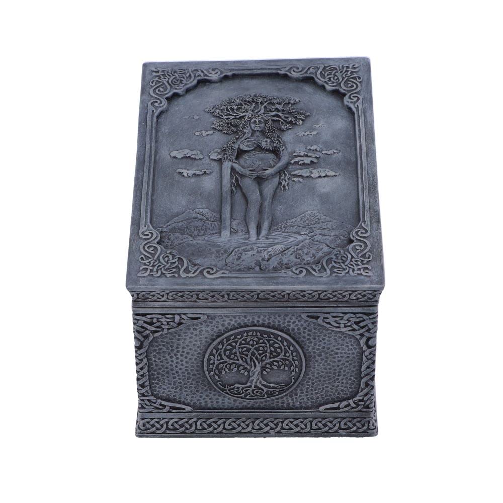 Nemesis Now Mother Earth Box, Grey, 15.5cm