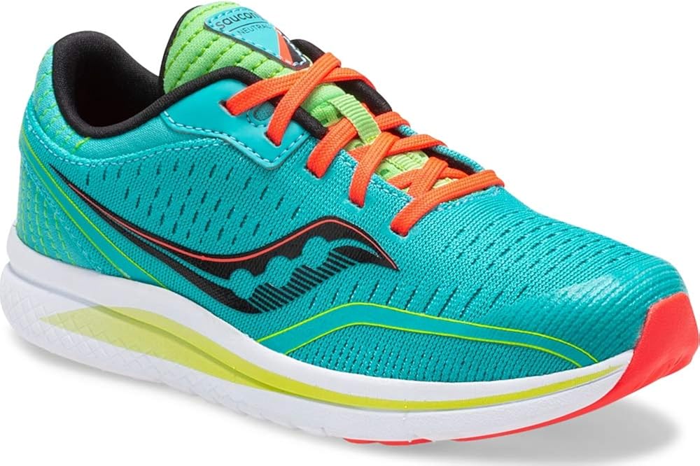  | Saucony baby boys Kinvara 11 Sneaker, Blue Mutant, 3.5 Wide Big Kid US | Sneakers