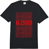 Red Blessed Red Graphic Comfort Colors Adult Heavyweight T-Shirt