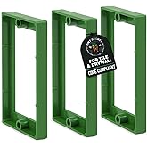 Mint Bucket Brands 3/8" Single Gang Outlet Box Extenders, UL Listed, Electrical Box Extender for Outlets & Switches, Pack of 3