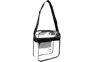 Littlearth NFL unisex-adult Nfl Clear Carryall Crossbody Bag