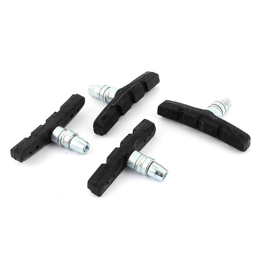 sourcing map Rubber Brake Mountain MTB Bike Bicycle Abrasive Pads Shoes 70mm 4PCS