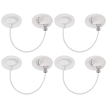 4 Pcs Cerradura de Nevera Seguridad de Armario para niños Cable ...