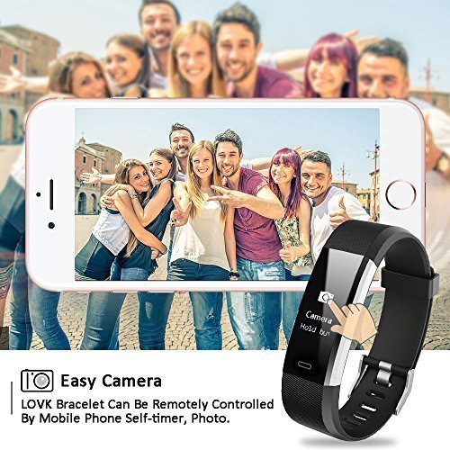 EFOSHM Fitness Tracker Bracelet Connecté Intelligent de sport avec podomètre des Activités Moniteur de Fréquence Cardiaque, Moniteur de Calorie, Montre Intelligent Imperméable Ip67 Bluetooth, Compatible avec iPhone Téléphones Mobiles Androi