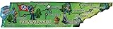 Tennessee - Acrylic State Map Refrigerator Magnet