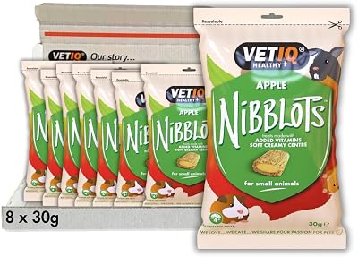 VETIQ Apple Nibblots for Small Animals 30 g Pack of 8