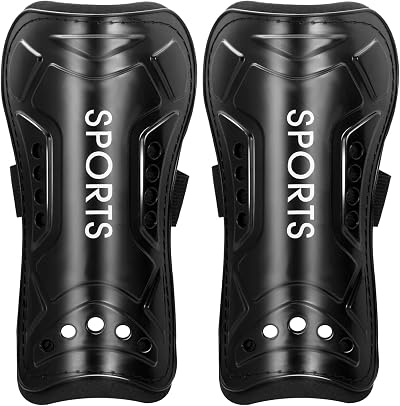 Medo Football Shin Pads Kids Youth Breathable Perforated 19x10cm