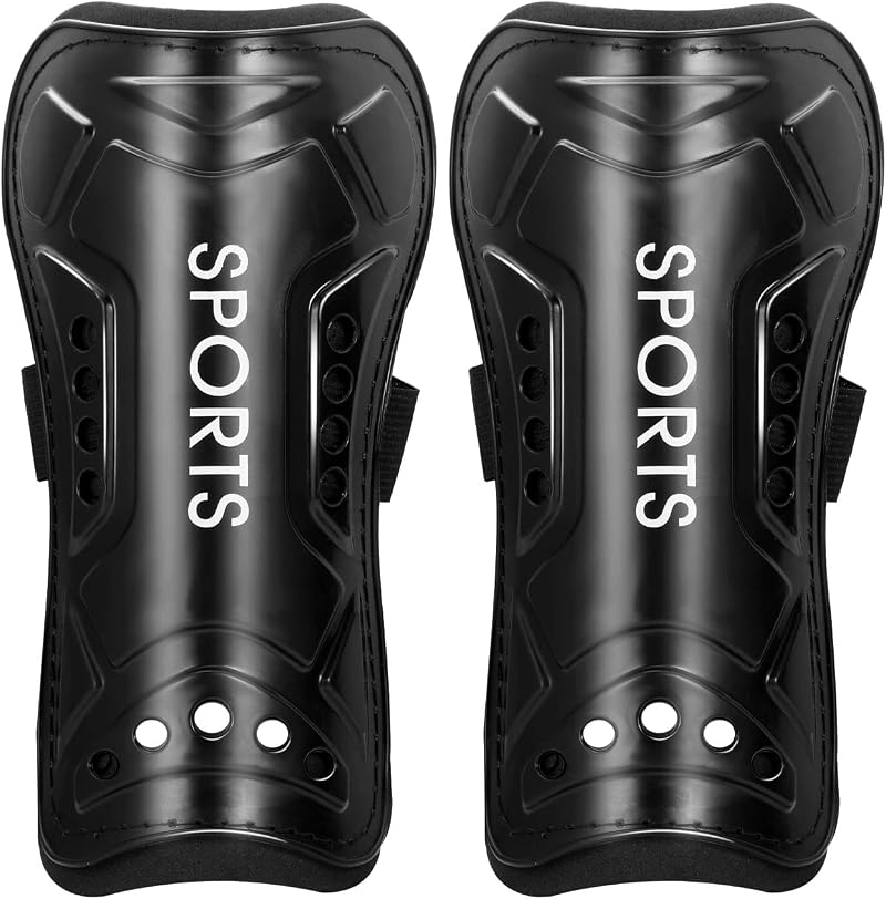 Medo Football Shin Pads Kids Youth Breathable Perforated 19x10cm