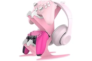 NBCP Controller Holder Stand, Universal Metal Material Game Controller Headset Stand Controller Accessories for Gamepad of PC