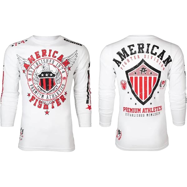 American Fighter Men's Graphic T-Shirt - Silver Lake Design With Foil & Sublimation Details - View #4