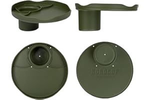 ROBOCUP Plate Accessory, in All 12 Colors, Conveniently Holds Your Food, Snacks, Drinks | Multi-Use Hands Free Project Work Station, Ruggedized Portable Design, Diameter of 8.5"/21.6 CM