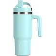 Hydrapeak Kids Voyager 18 oz Tumbler with Handle and Flip-Up Straw Lid | Spill Proof and Leak Resistant | Reusable Stainless Steel Water Bottle | Gift for Kids Boys Girls | Alpine