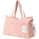 JEELAD Travel Duffel Bag, Gym Bag, Lightweight Carry-on Weekender Bag, Personal Item Handbag for Men and Women (Pink)