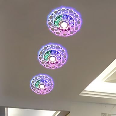 Kristall Deckenleuchte 5W LED Modern Unterputz Einbauleuchte