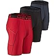 DEVOPS 3 or 5 Pack Compression Shorts Men Spandex Sport Shorts Athletic Workout Running Performance Baselayer Underwear
