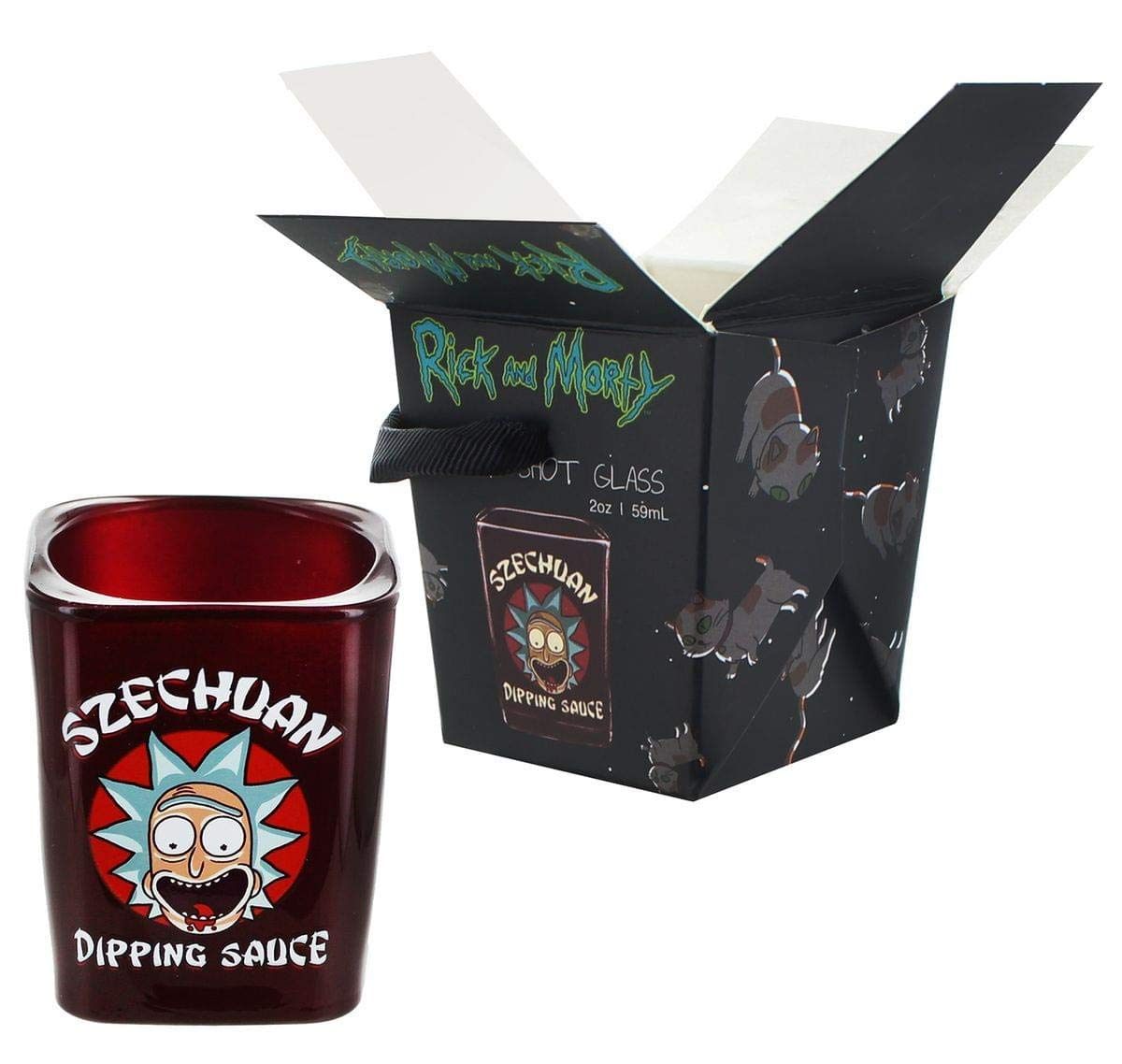 Rick and Morty Szechuan Dipping Sauce Shot Glass