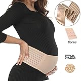 Maternity Belt - Pregnancy Support Belt, Adjustable Belly Band for Prenancy, Bre