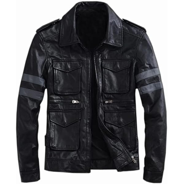 LPJAM Fashion Men's Resident RE6 Evil Leon S Kennedy Leather