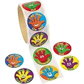 High Five Stickers Roll, 1 Piece | 100 Count, Educational And Learning Activities For Kids