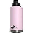 Hydrapeak 50oz Insulated Large Water Bottle - Leak Proof Stainless Steel Water Flask, Double Wall Vacuum Insulation Keeps Drinks COLD for 24 Hours and HOT for 12 Hours (Blush)