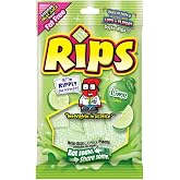 Rips Bite-Size Lime Licorice Pieces, 4 Ounce Bag, Lime Flavor, In Snack Mass Packaging