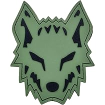 Parche De PVC Verde Táctico Wolf Morale Wolfpack Compatible Con Parches De Velcro Para Sombreros, Parches Tácticos, Accesorios Molle, Parches Militares, Parches De Mochila, Parches Para Mochilas, , large