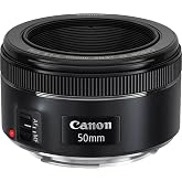 Canon EF 50mm f/1.8 STM Lens, Black, Compatible with Canon EOS DSLR Cameras | Compatible with EOS DSLR Cameras