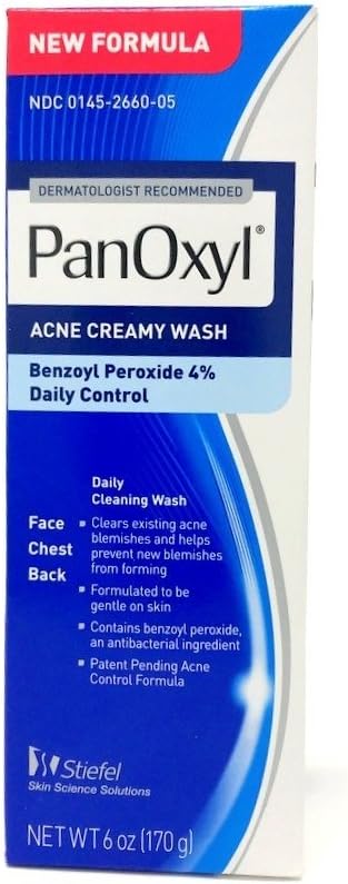 Panoxyl 4 Acne Creamy Wash, 6-Ounce: Health & Personal Care