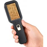 Handheld Digital Microscope 500X, 3" HD IPS Display, Coin &amp; Jewel Magnifier | Dual Lens Auto Focus, Adjustable LED Light, 12MP Photo Video Record, TF Card＆USB PC View＆Transfer for Coin Jewelry Collectors