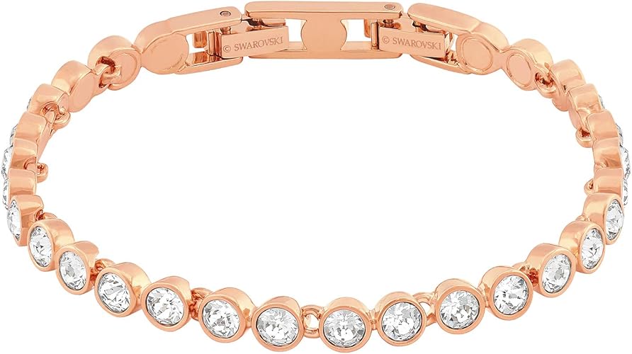 SWAROVSKI Crystal Rose GoldTone Tennis Bracelet Jewelry