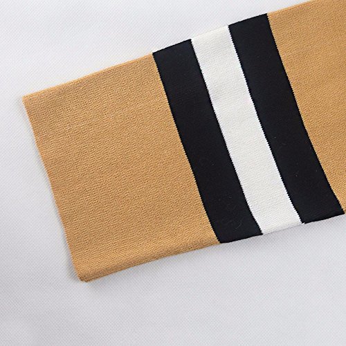 ZOMUSA Hot Sale Women Autumn Winter Long Sleeve Loose Casual Striped Sweater Cardigan Coat (Free Size, Khaki)