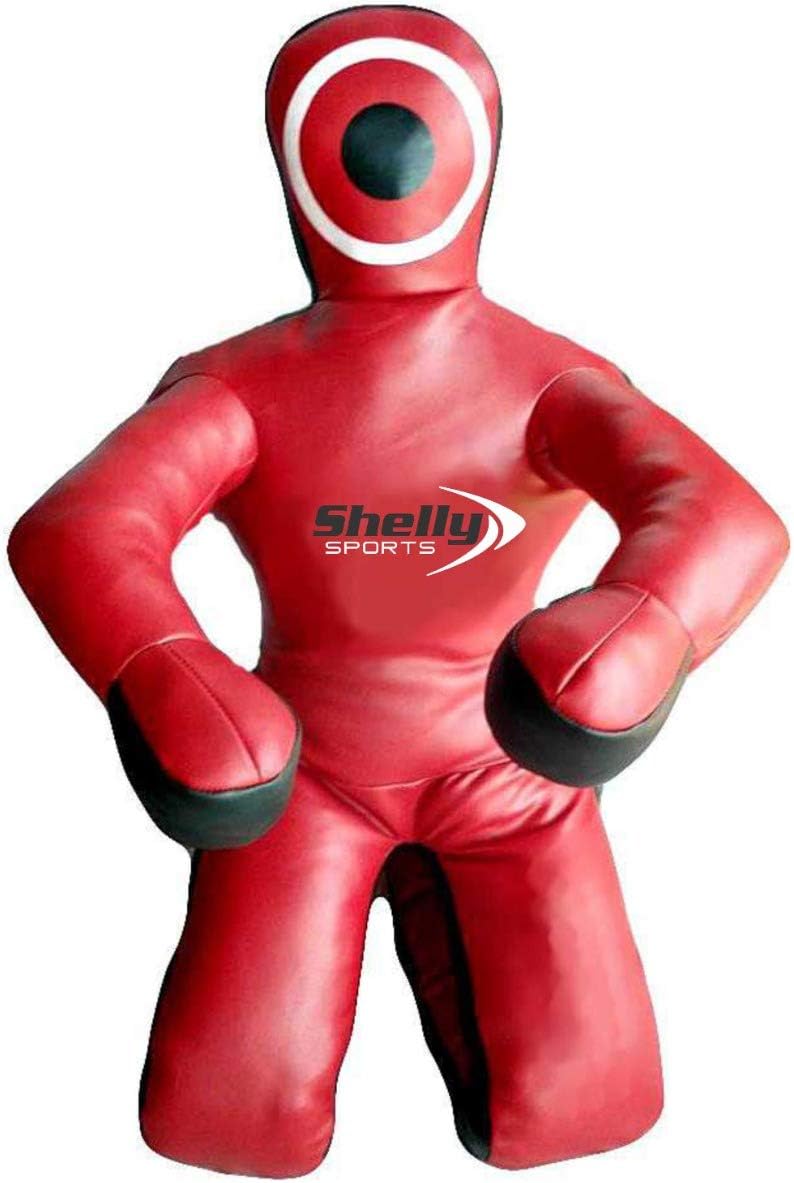 Red Syn Leather, 70 Canvas Shelly MMA Dummy Judo Grappling Dummy