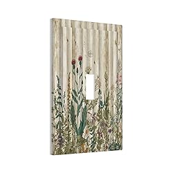 Vintage Wild Flowers Botanical Green Leaves Plants