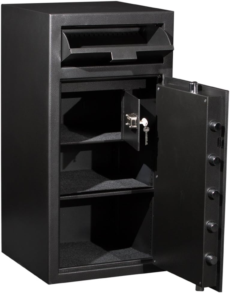 Drop Slot Safes Front Loading Drop Safe With Locking Inter Compartment Safety Security