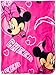 The Northwest Company Officially Licensed NFL Los Angeles Chargers Co-Branded Disney's Minnie Hugger and Fleece Throw Blanket Set