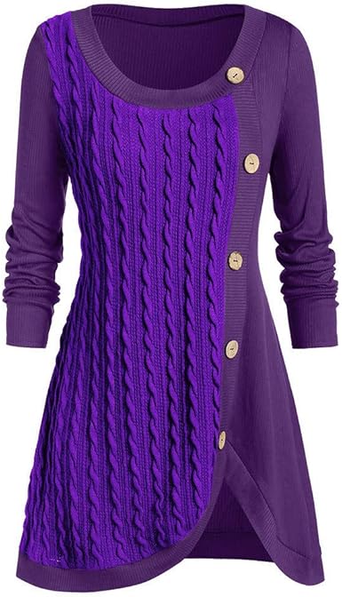 purple sweater dress plus size