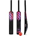 DSC Panther Plastic Bat with PVC Ball for Mens, Color-Black, Size-Full