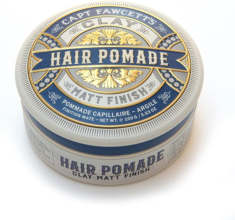 Captain Fawcett Matt Clay Pomade 100g Strong Hold Matte Finish Hair Styling Wax