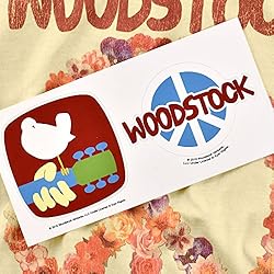 Popfunk Woodstock Peace Symbol Light Yellow T Shirt