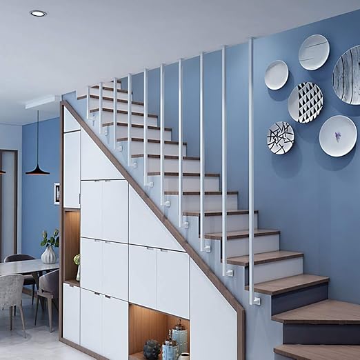 Amazon Com Yude L Type Wrought Iron Stair Handrail White
