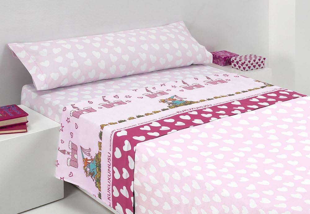 Kukuxumusu Princess Single Duvet – 90, Polycotton Bed, 90 cm