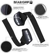 Bear Grip Straps Premium Neoprene Padded Heavy Duty Cotton 21 In view 2