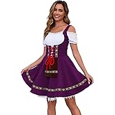 Populus Oktoberfest Dirndl Dress Costume for Women German Traditional Bavarian Outfits
