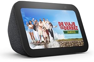 Amazon Echo Show 5 (modelo más reciente), Pantalla inteligente con graves más profundos y sonido más claro, Negro