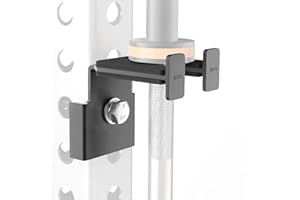 Lights Mountain Rack-Mounted Olympic Barbell Holder for 2x2 & 2x3 Power Racks, No Drilling Required – Heavy-Duty Steel Storage with Protective Padding, Space-Saving Gym Equipment